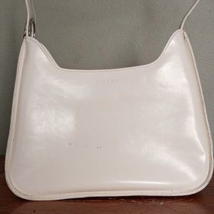Guess white shoulder bag